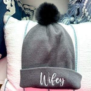 Wifey Beanie with Pom